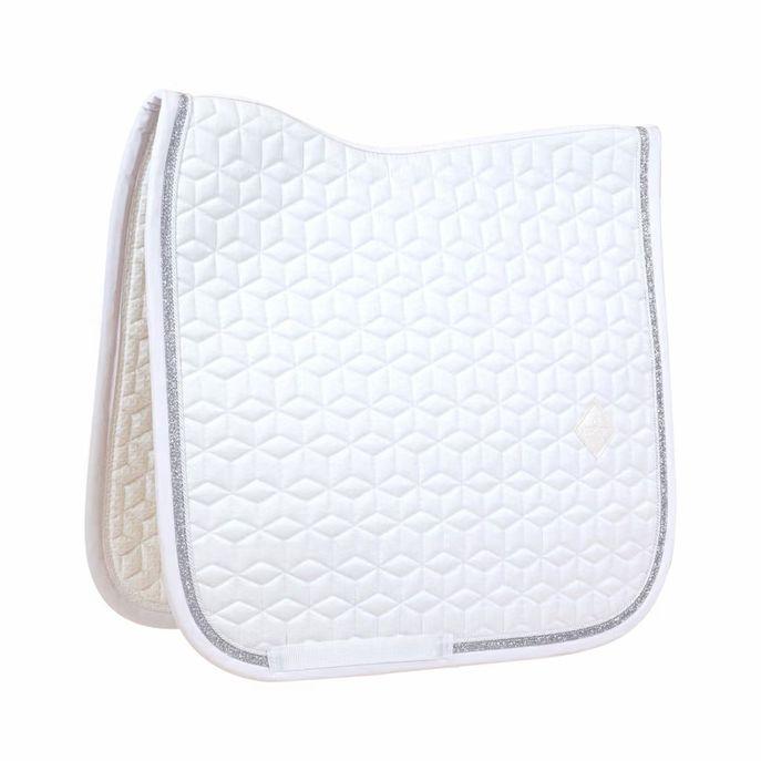 Sottosella Da Dressage Con Cordino Glitterato Kentucky Bianco 42584-DR 02-02WHITE/WHITE KENTUCKY