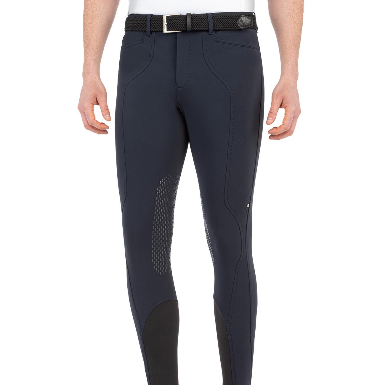 Riding breeches Man GRIP GINOCCHIO style CELROIK 28EQ-N08480 002BLU EQUILINE