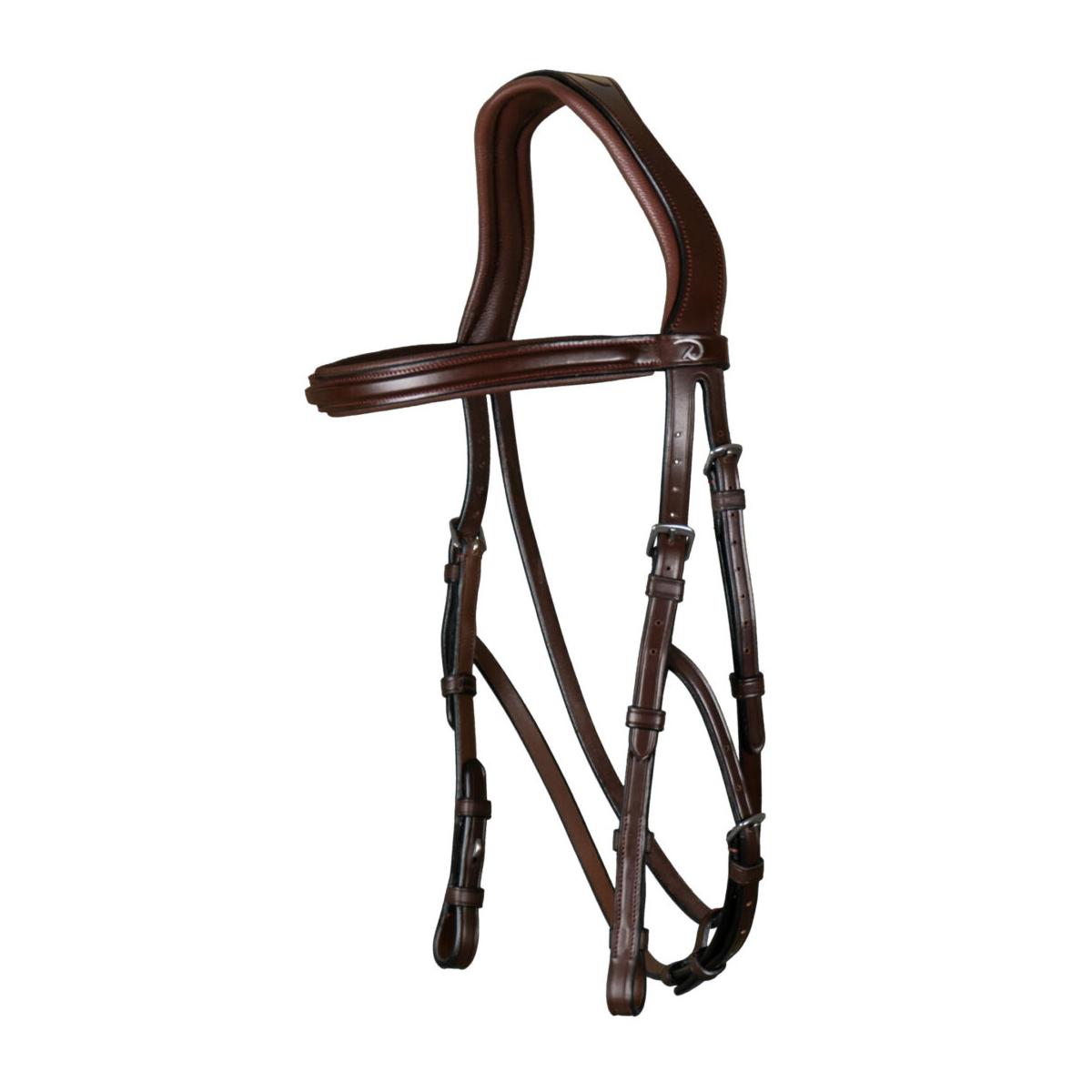 TESTIERA PER HACKAMORE TEDESCO NEW ENGLISH COLLECTION NEFADX BROWN DY'ON