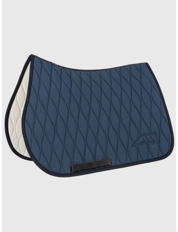 Saddle pad DRESSAGE TRAPUNTATO ALVEOLAR style ECHADE 09EQ-B11275-DRESS 722DIPLOMATIC BLUE EQUILINE