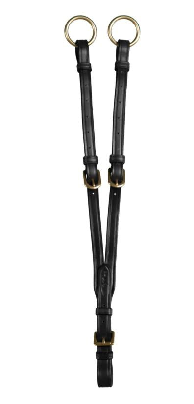 DY'ON FORCHETTA PER MARTINGALE IN CUOIO REGOLABILE CLASSIC COLLECTION Nero MARTINGALE E FORCHETTE DY07A BLACK DY'ON