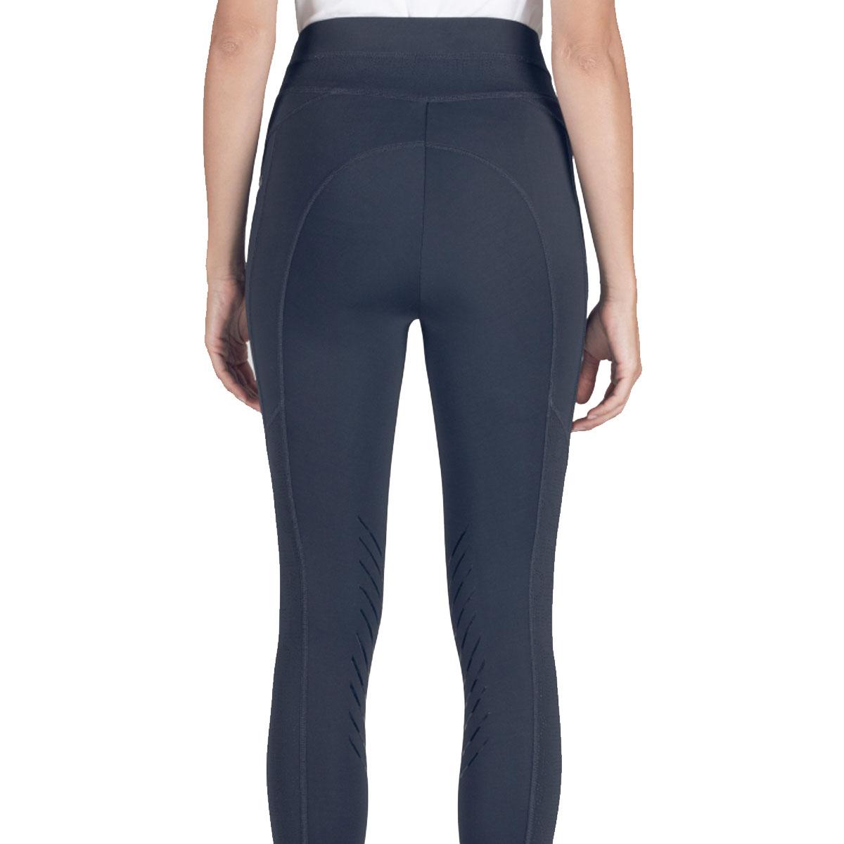 LEGGINGS Woman GRIP AL GINOCCHIO style CERINK 30EQ-ES123PN09050 002BLU EQUILINE