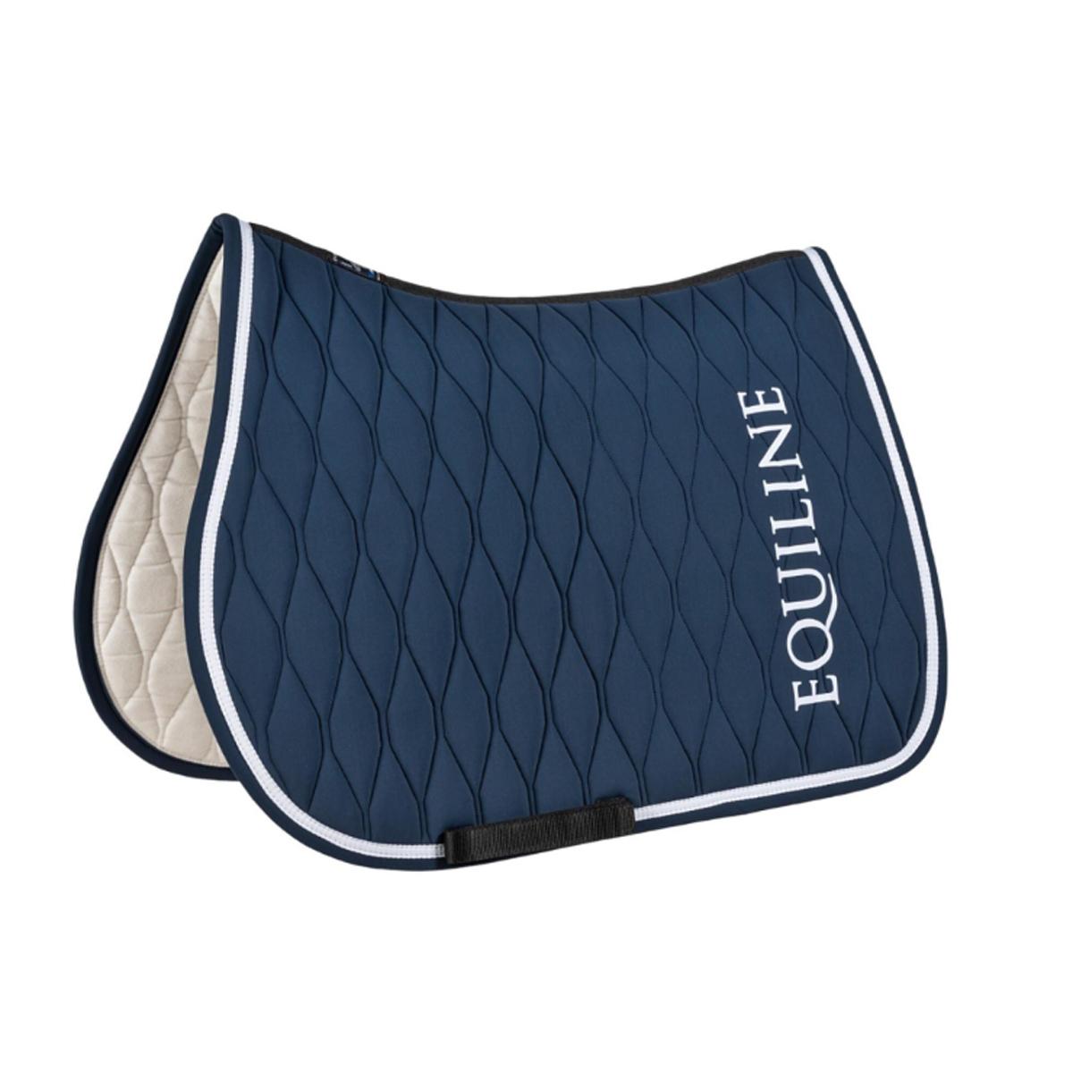 Saddle padJUMP TRAPUNTATO ALVEOLAR style ELIFFE 09EQ-B11274-JUMP 722DIPLOMATIC BLUE EQUILINE