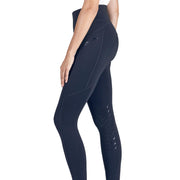 LEGGINGS Woman GRIP AL GINOCCHIO style CERINK 30EQ-ES123PN09050 002BLU EQUILINE