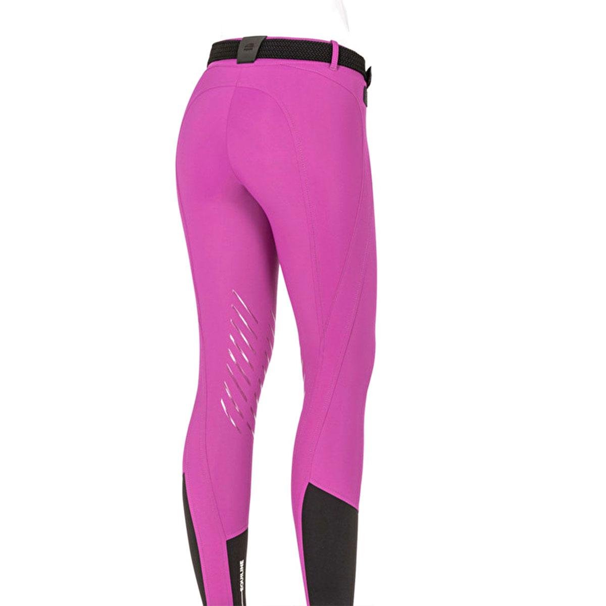 Riding breeches Woman with GRIP AL GINOCCHIO style CANTAK 09EQ-N08975 071purple EQUILINE