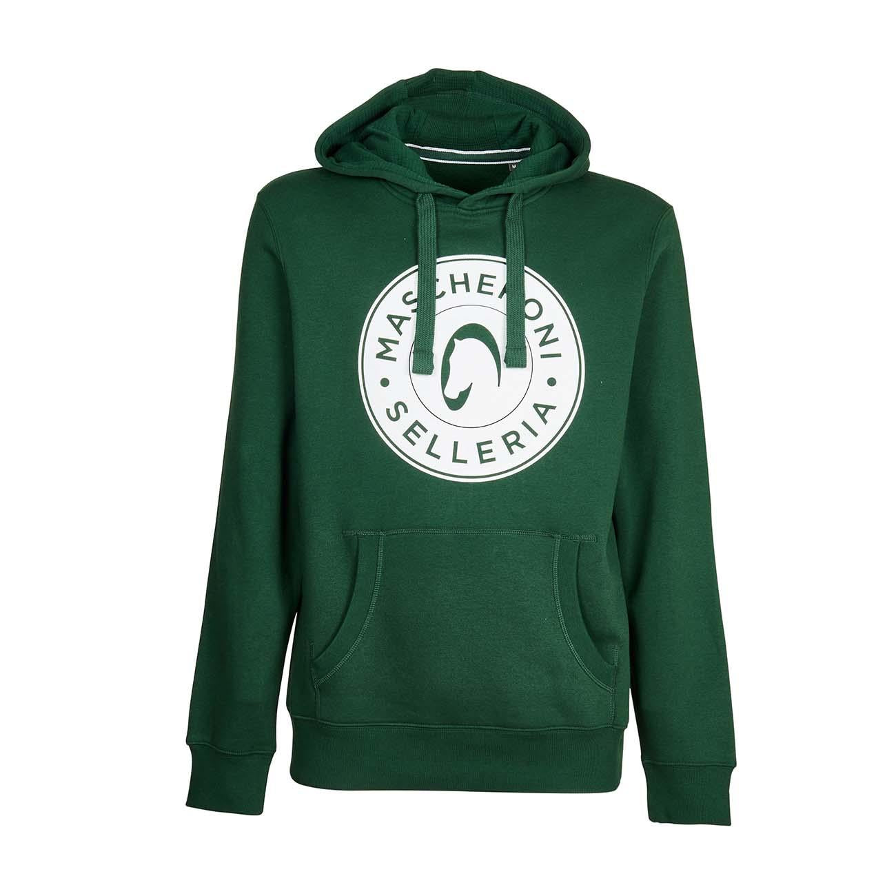 Sweatshirt with CAPPUCCIO MASCHERONI tack 09MA-K489 green MASCHERONI tack