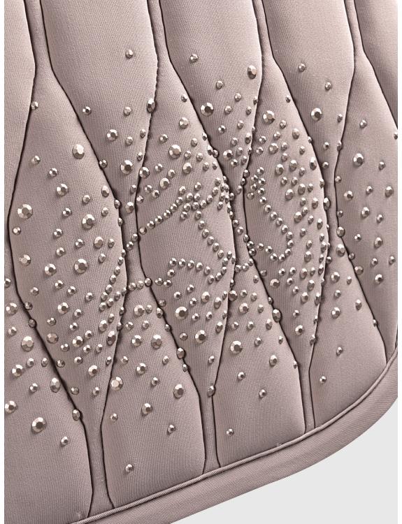 Saddle pad DRESSAGE TRAPUNTATO ALVEOLAR style ESMUNE 09EQ-B11273-DRESS 121SABBIA EQUILINE