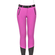 Riding breeches Woman with GRIP AL GINOCCHIO style CANTAK 09EQ-N08975 071purple EQUILINE