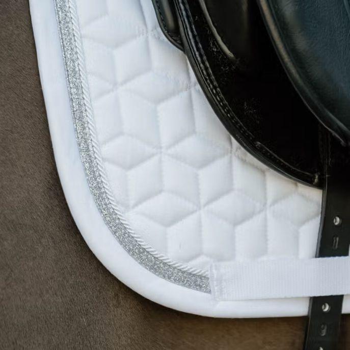 Sottosella Da Dressage Con Cordino Glitterato Kentucky Bianco 42584-DR 02-02WHITE/WHITE KENTUCKY
