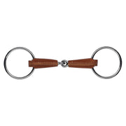 LEATHER-COVERED LOOSE RING BIT EKKIA 29EK-600800 STAINLESS STEEL FEELING