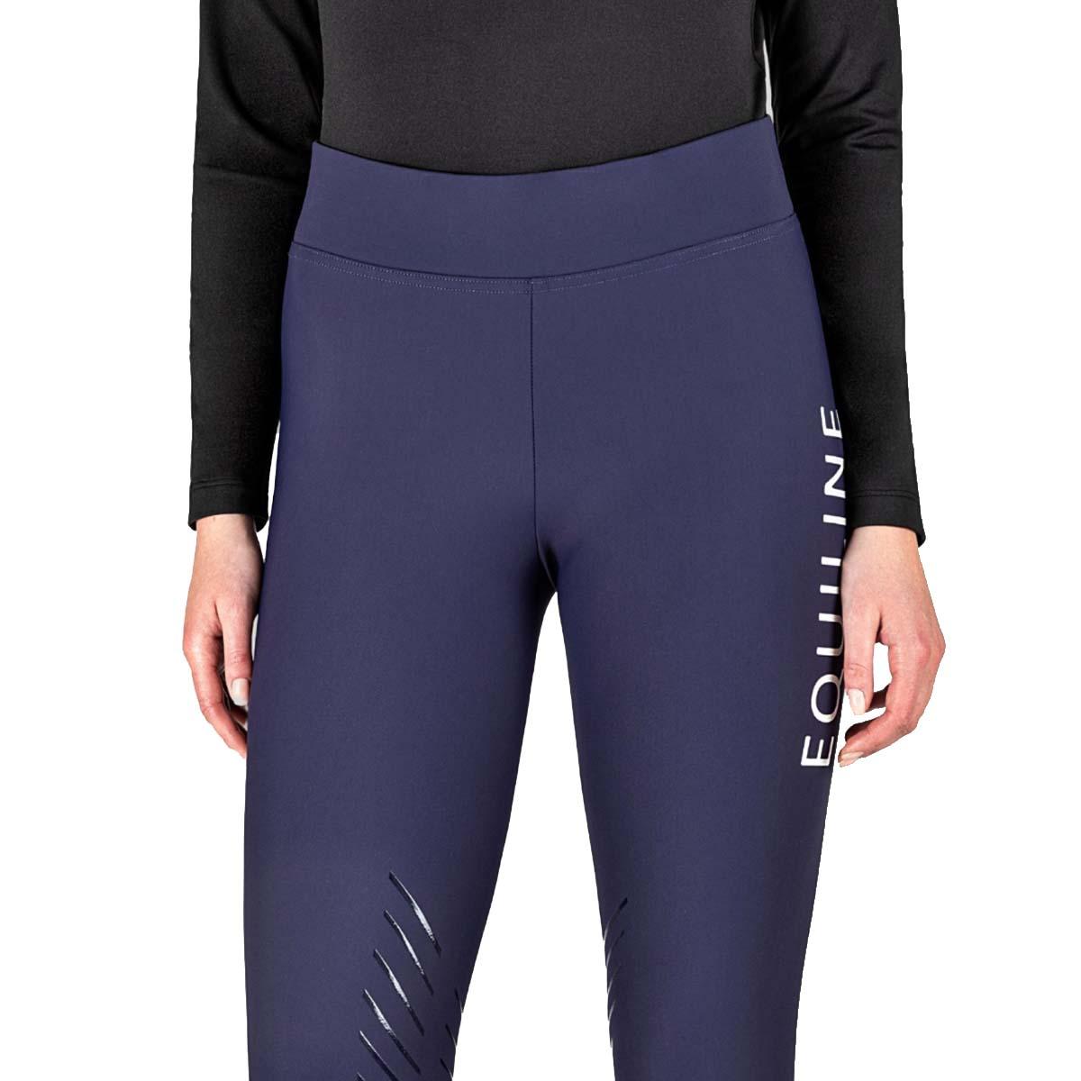 LEGGINS riding Woman with GRIP AL GINOCCHIO style CHUNK 09EQ-N09017 232COBALTO EQUILINE