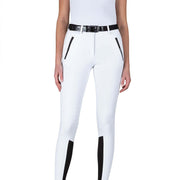 Riding breeches Woman with GRIP GINOCCHIO style CHOICEK 09EQ-N09006 001white EQUILINE