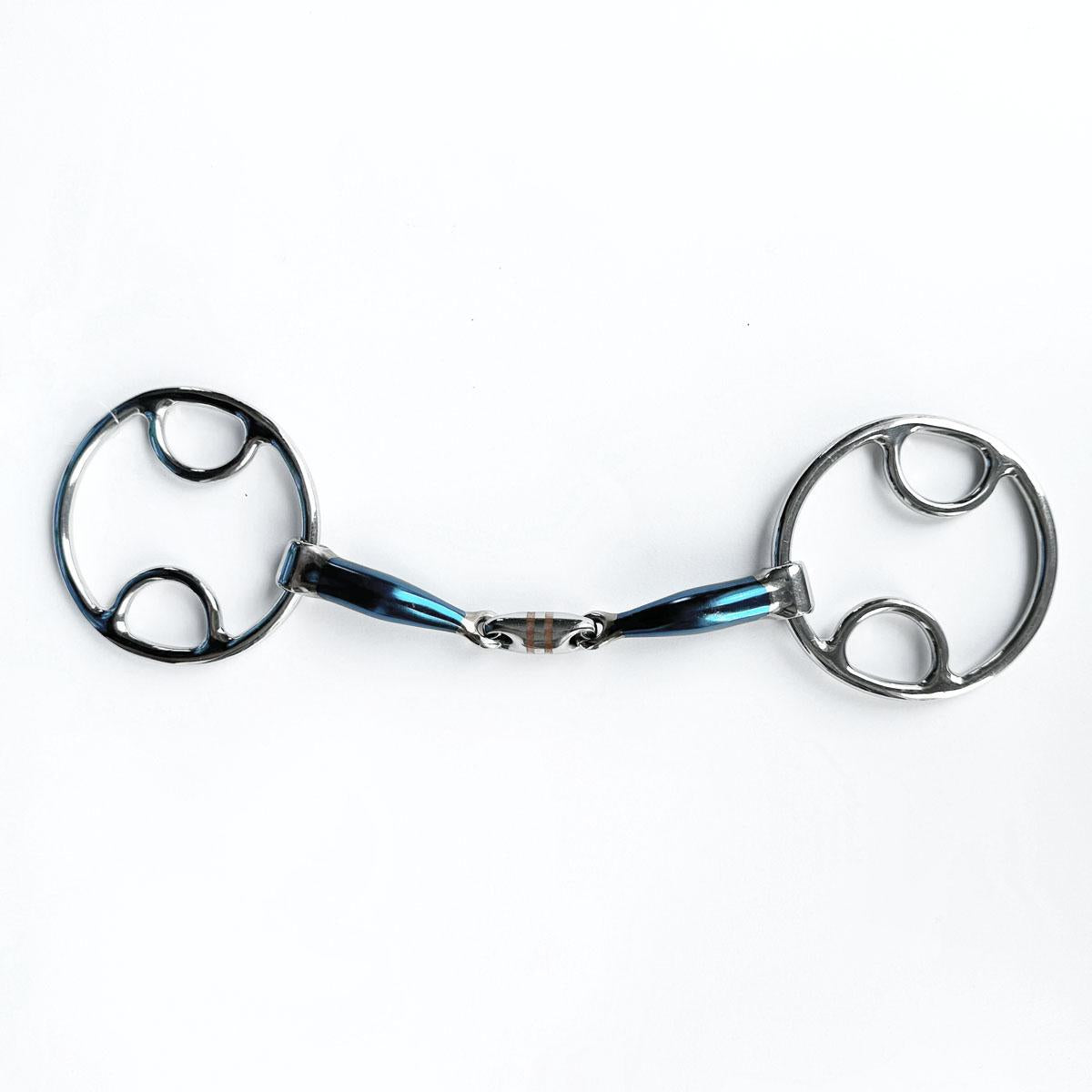 Snaffle bit BEVAL TRIPLO EFFETTO SPEZZATO in 3 30MA-#5 SWEET IRON MASCHERONI tack