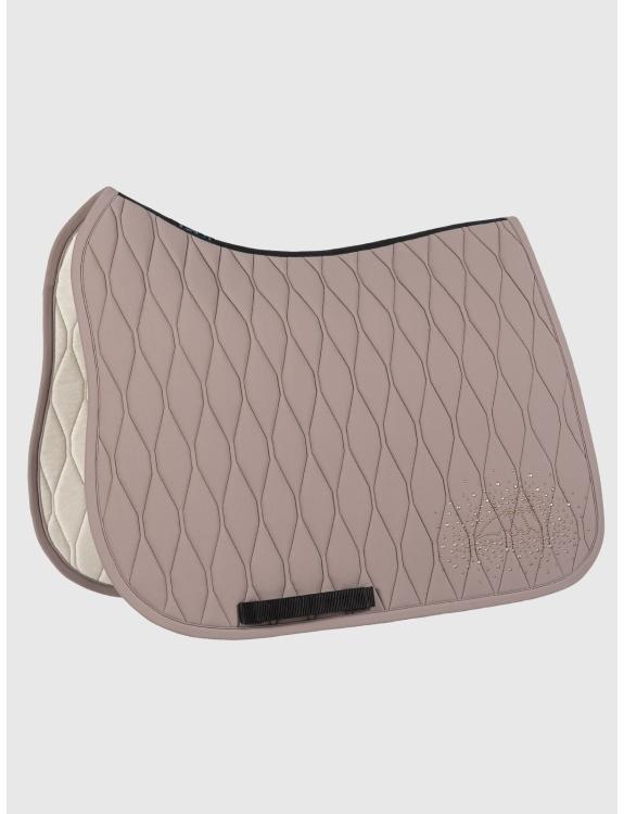 Saddle pad DRESSAGE TRAPUNTATO ALVEOLAR style ESMUNE 09EQ-B11273-DRESS 121SABBIA EQUILINE