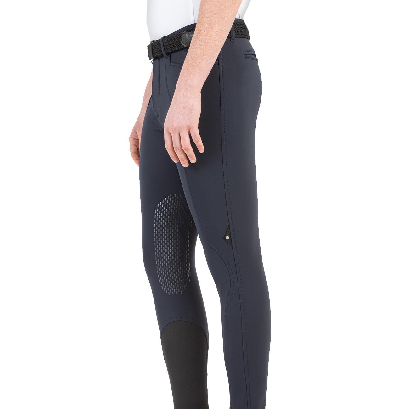 Riding breeches Man GRIP GINOCCHIO style CELROIK 28EQ-N08480 002BLU EQUILINE