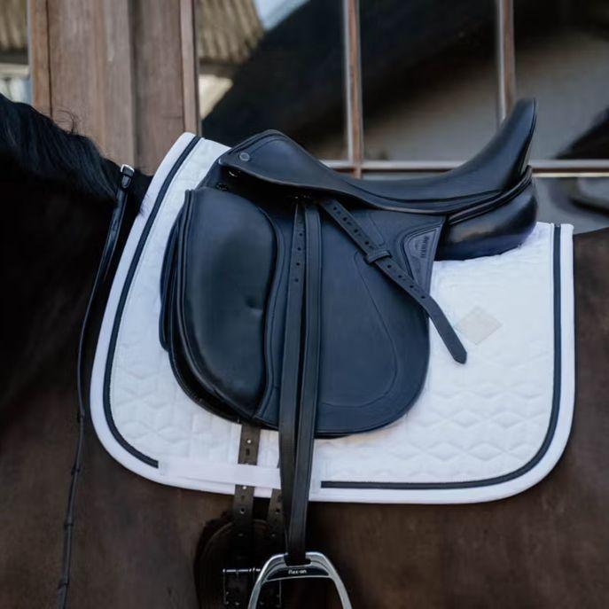 Sottosella Da Dressage Con Cordino Glitterato Kentucky Bianco/Nero 42584-DR 02-01WHITE/BLACK KENTUCKY