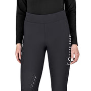 LEGGINS riding Woman with GRIP AL GINOCCHIO style CHUNK 09EQ-N09017 006black EQUILINE