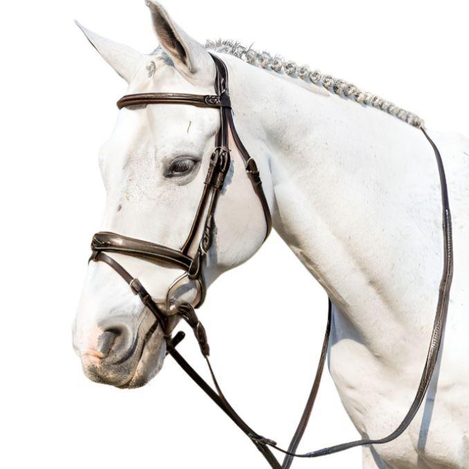 BRIGLIA WINNER IN CUOIO CON COPRIREDINI GOMMA 09SA48538 MARRONE WINNER