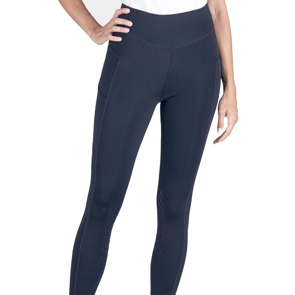 LEGGINGS Woman GRIP AL GINOCCHIO style CERINK 30EQ-ES123PN09050 002BLU EQUILINE