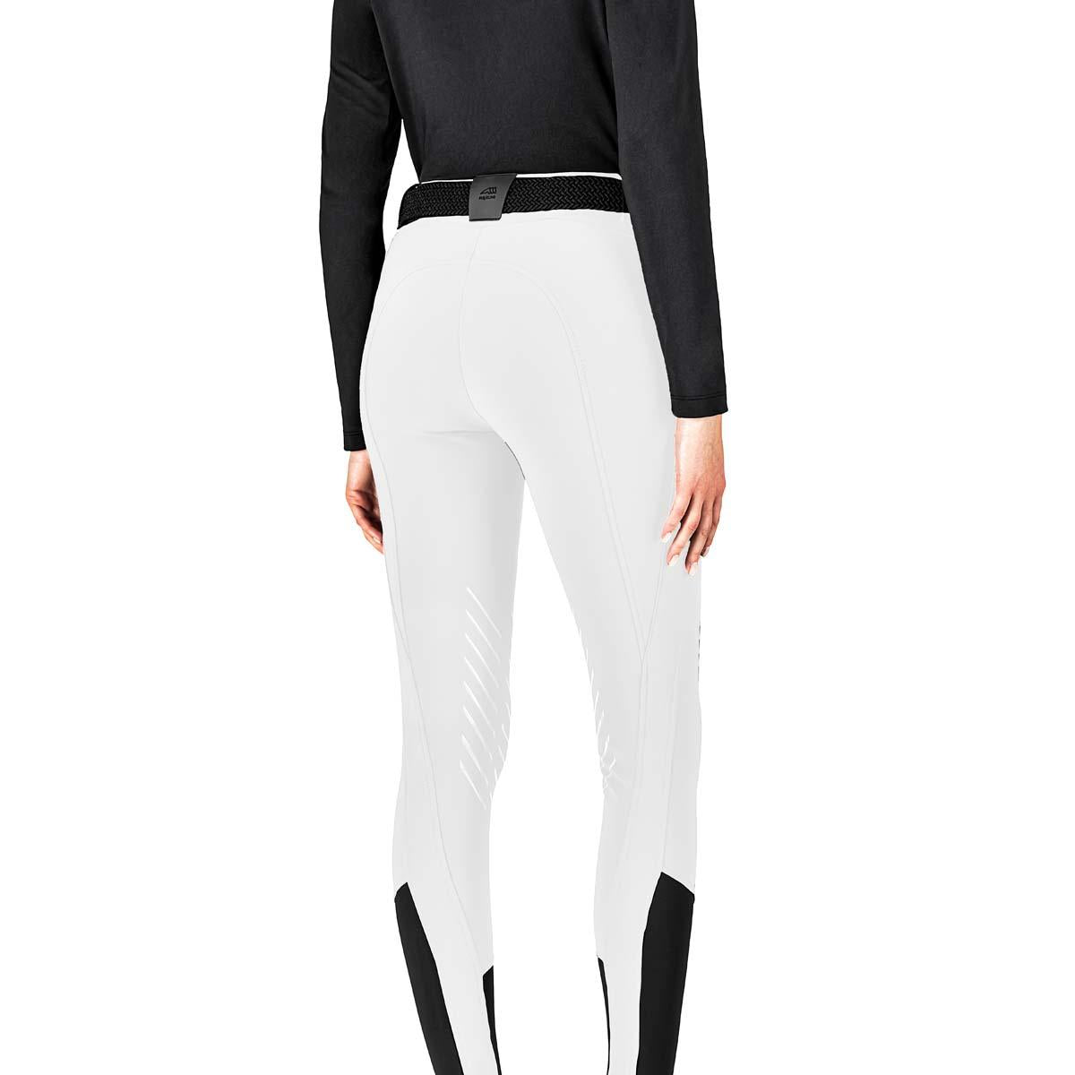 Riding breeches Woman with GRIP GINOCCHIO style CHASSIK 09EQ-N09010 001white EQUILINE