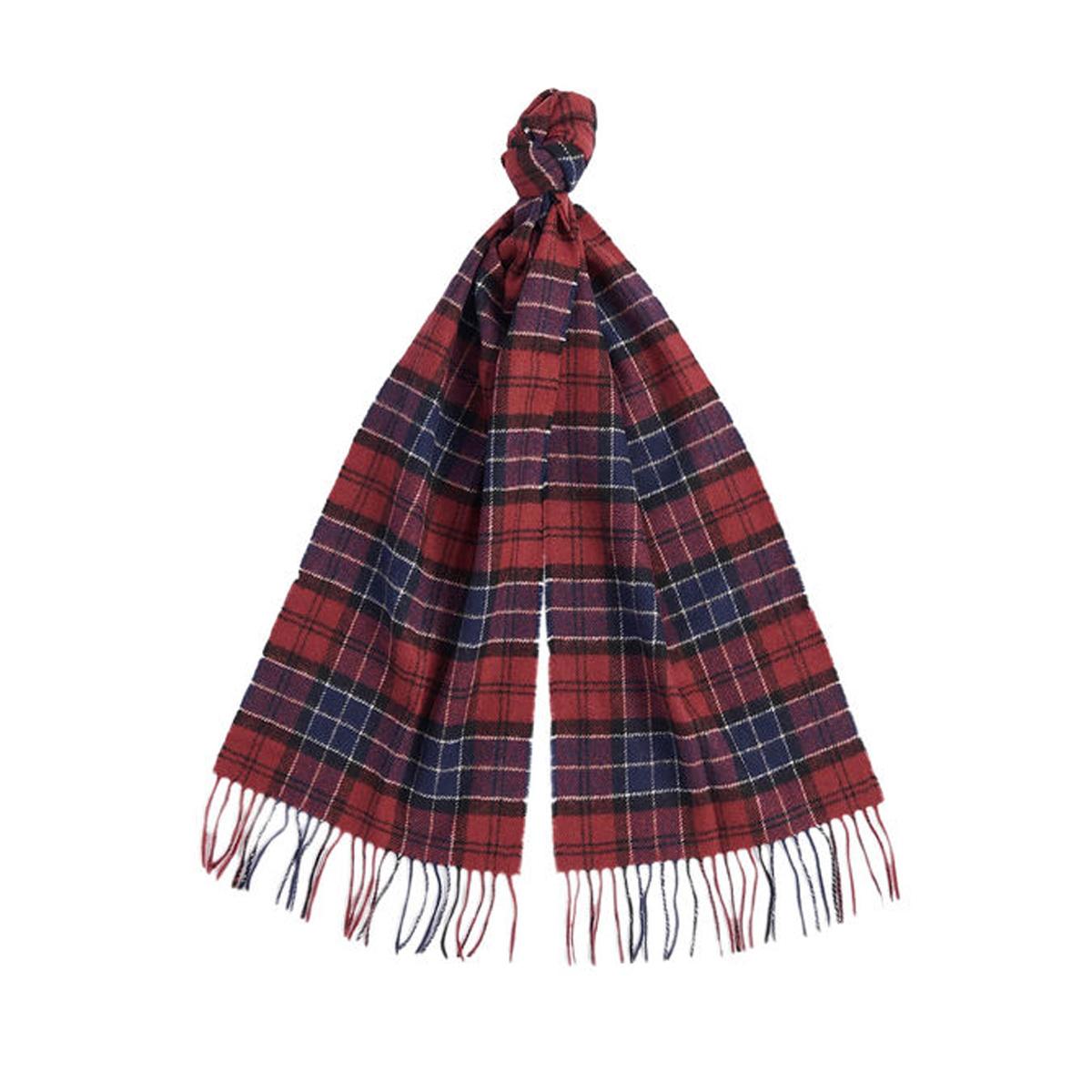 SCIARPA UOMO TARTAN LAMBSWOOL 31BA-USC0001USC1 NY11 NAVY/RED BARBOUR