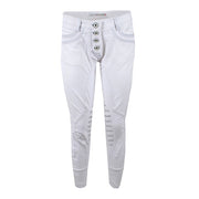 ANIMO ANIMO Nascar Bianco Pantaloni Da Equitazione 10AMNASCAR BIANCO 