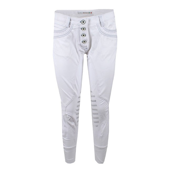 ANIMO ANIMO Nascar Bianco Pantaloni Da Equitazione 10AMNASCAR BIANCO 