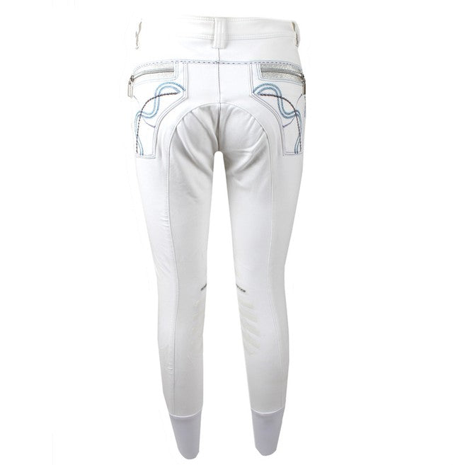 ANIMO ANIMO Nochance 02 Bianco Pantaloni Da Equitazione 10AMNOCHANCE 02BIANCO. 