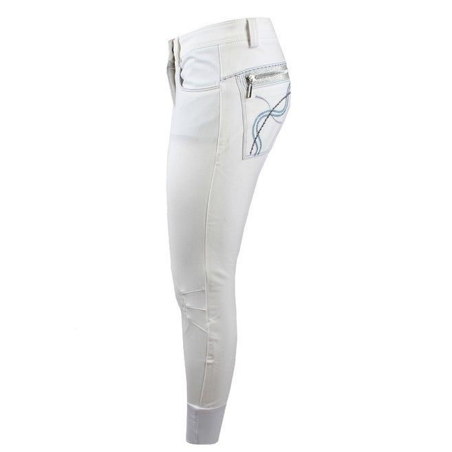 ANIMO ANIMO Nochance 02 Bianco Pantaloni Da Equitazione 10AMNOCHANCE 02BIANCO. 