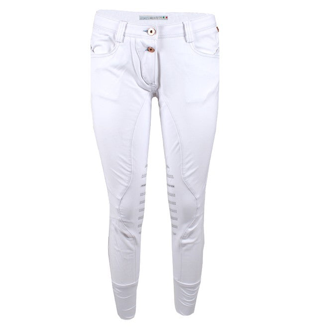 ANIMO ANIMO Nai Animo 02 Bianco Pantaloni Da Equitazione 12AMNAI 02BIANCO. 