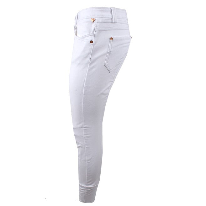 ANIMO ANIMO Nai Animo 02 Bianco Pantaloni Da Equitazione 12AMNAI 02BIANCO. 