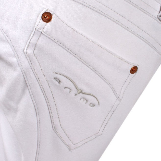 ANIMO ANIMO Nai Animo 02 Bianco Pantaloni Da Equitazione 12AMNAI 02BIANCO. 