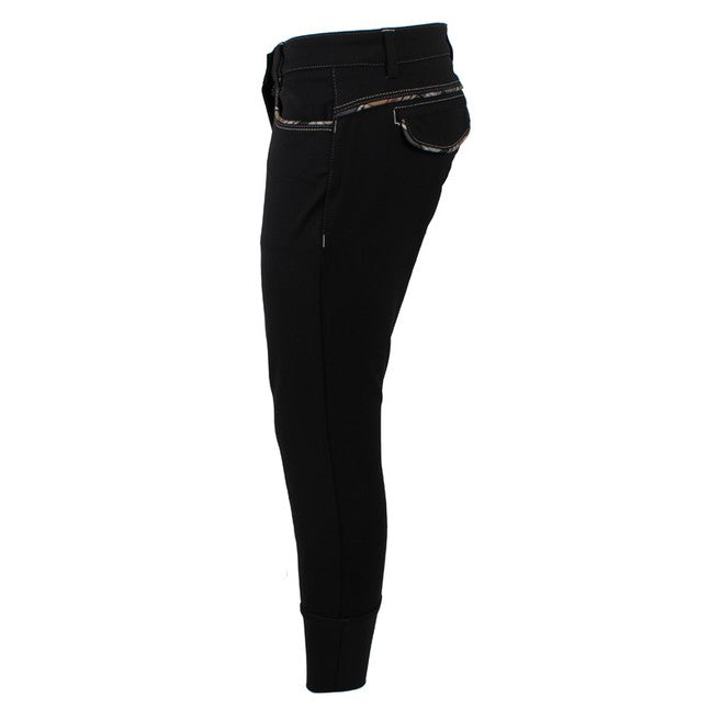 ANIMO ANIMO Napen Nero Pantaloni Da Equitazione 12AMNAPEN 01NERO 