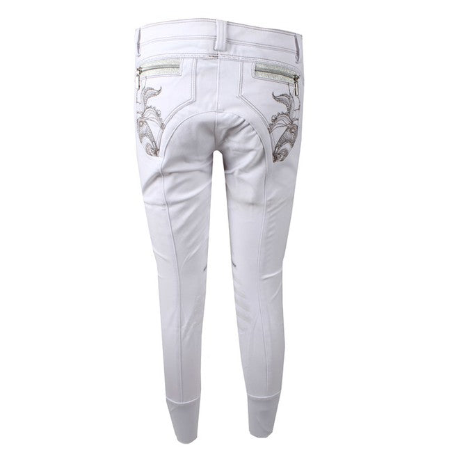 ANIMO ANIMO Nastro 02 Bianco Pantaloni Da Equitazione 12AMNASTRO 02BIANCO. 