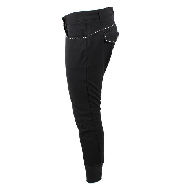 ANIMO ANIMO Nosi Nero Pantaloni Da Equitazione 12AMNOSI 01NERO 