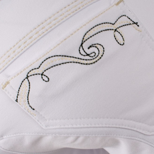 ANIMO ANIMO Nobil Animo Bianco Pantaloni Da Equitazione 15AMNOBIL 02BIANCO 