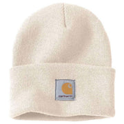 CARHARTT Carhartt Knit Cuffed Beanie White berretto in maglia a coste 29CA-A18 WHITE 