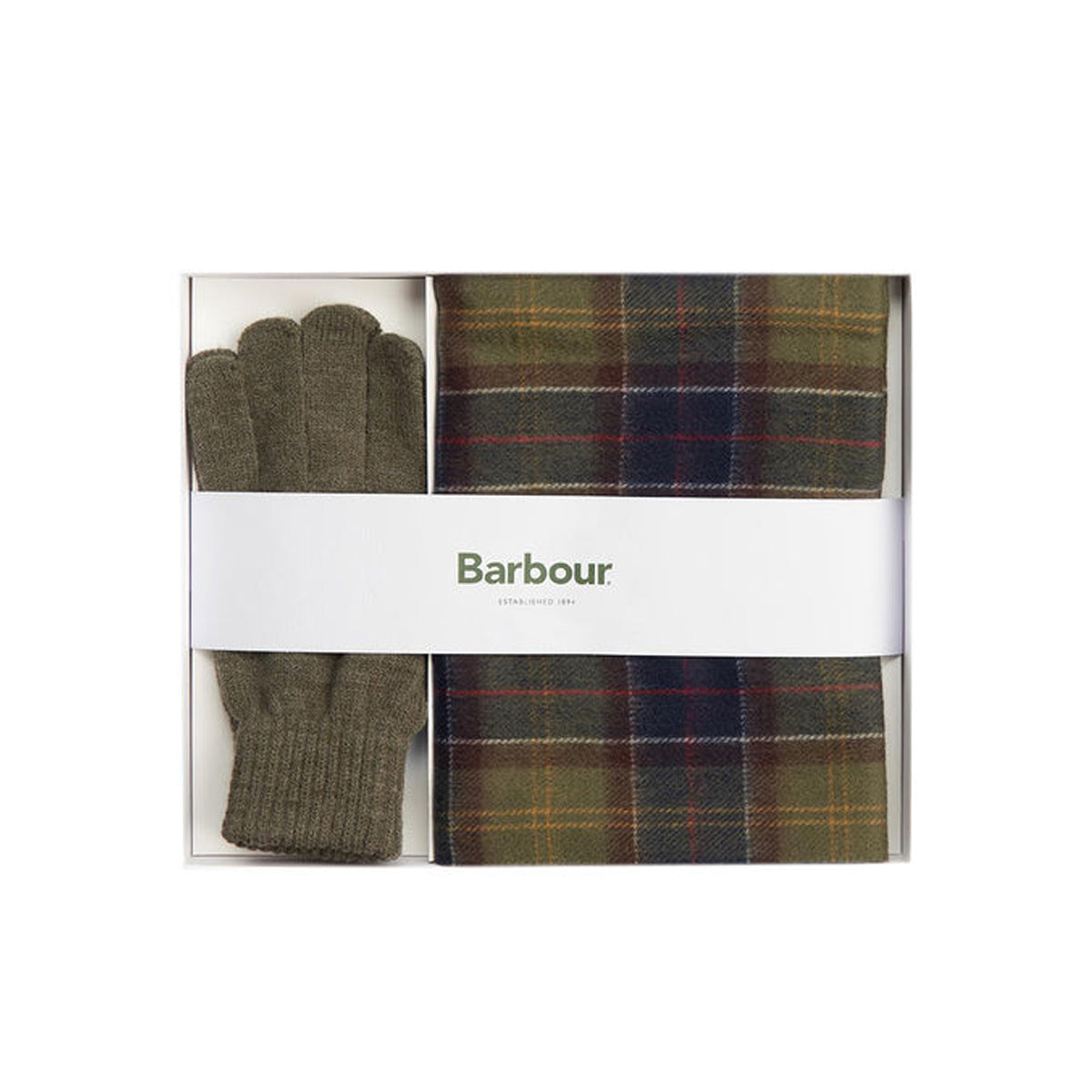 BARBOUR Barbour Gift Set Tartan Sciarpa E Guanti Classic 31BA-MGS0018MGS TN11 CLASSIC/OLIVE 