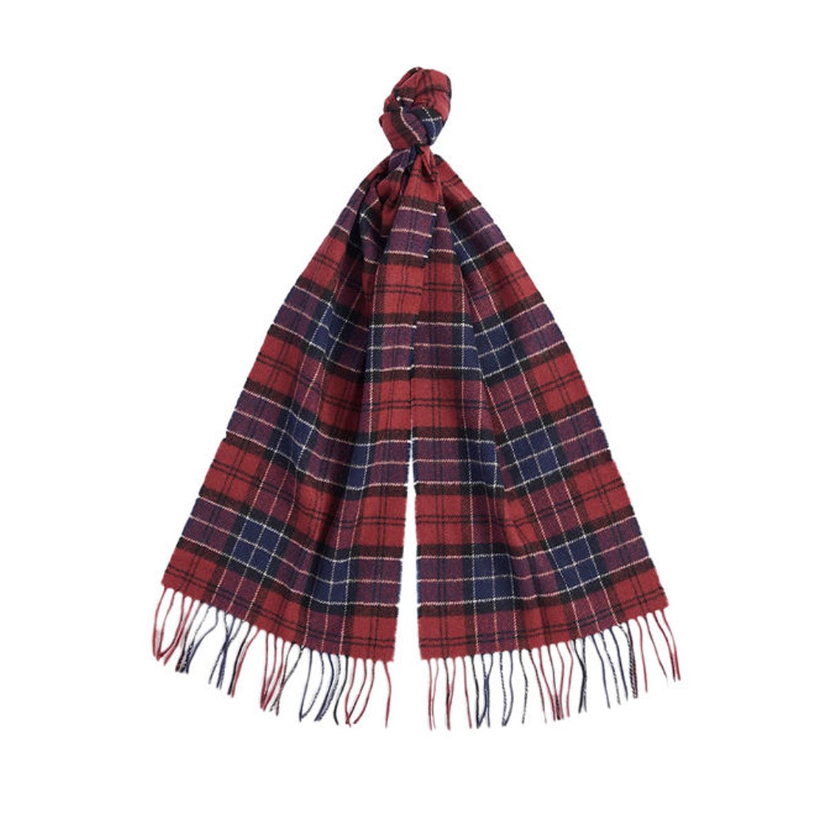BARBOUR Barbour Sciarpa Uomo Tartan Lambswool Navy 31BA-USC0001USC1 NY11 NAVY/RED 