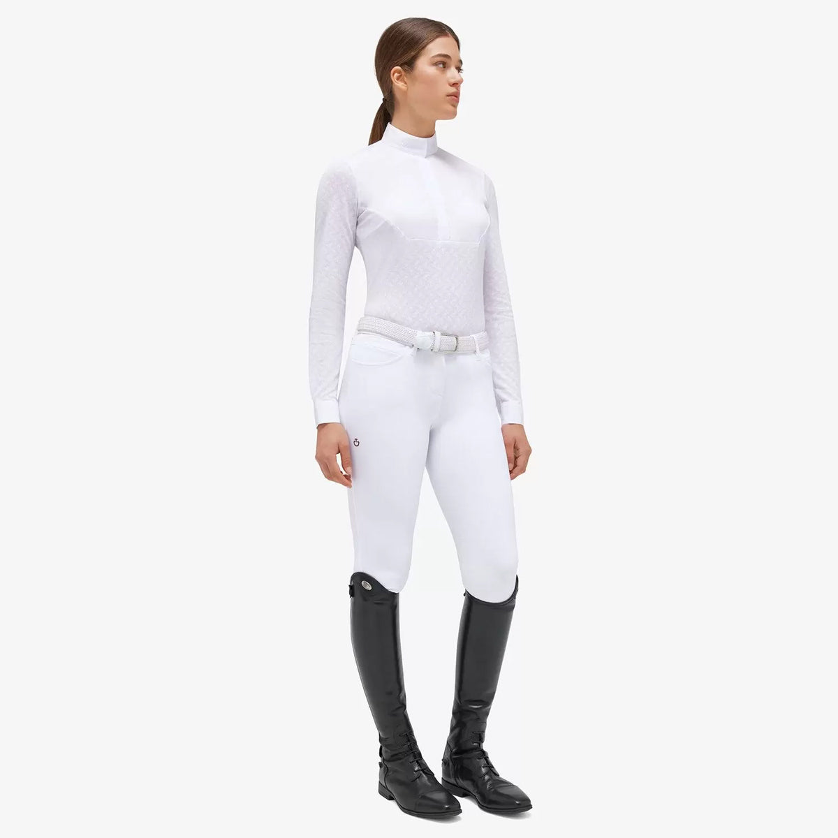 CAVALLERIA TOSCANA Cavalleria Toscana Camicie Da Concorso 31CT-CAD251PA0830101WHITE/KNIT Bianco 31CT-CAD251PA083 0101WHITE/KNIT 