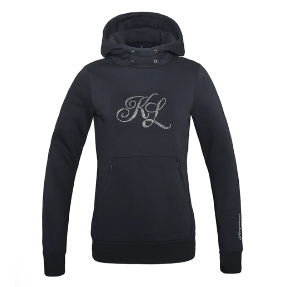 KINGSLAND KINGSLAND FELPA DONNA CON CAPPUCCIO CON LOGO FRONTALE ELYSE Blu abbigliamento da equitazione 31KING-2330192221 6020NAVY 