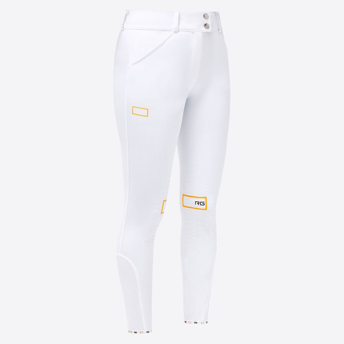 RG - CT RG - CT PANTALONI DA CONCORSO DONNA VITA ALTA CON GRIP AL GINOCCHIO Bianco PANTALONI DA EQUITAZIONE 31RG-BRW006JS004 0001 WHITE 