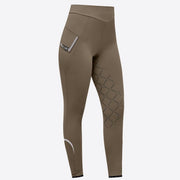 RG - CT RG - CT LEGGINGS DONNA CON GRIP AL GINOCCHIO E TASCA Verde PANTALONI DA EQUITAZIONE 31RG-BRW010JS003 5500 VERDE BANDIERA 