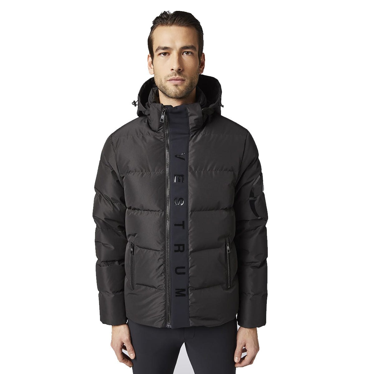 VESTRUM PIUMINO UOMO FULL ZIP CON CAPPUCCIO CALIZZANO 31VE-M3098_20106 00088GRIGIO SCURO 