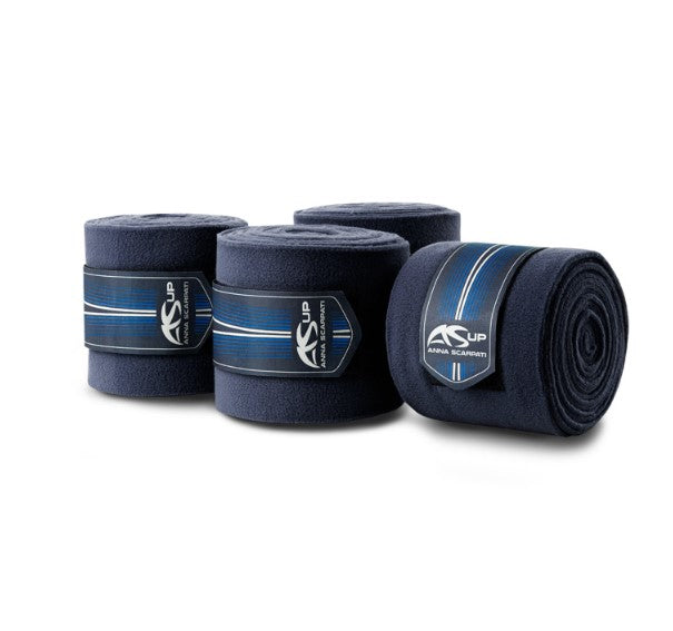 ANNA SCARPATI FASCE DA POLO IN PILE mod. WEO ANNA SCARPATI CAMP-AS-WEO NAVY 