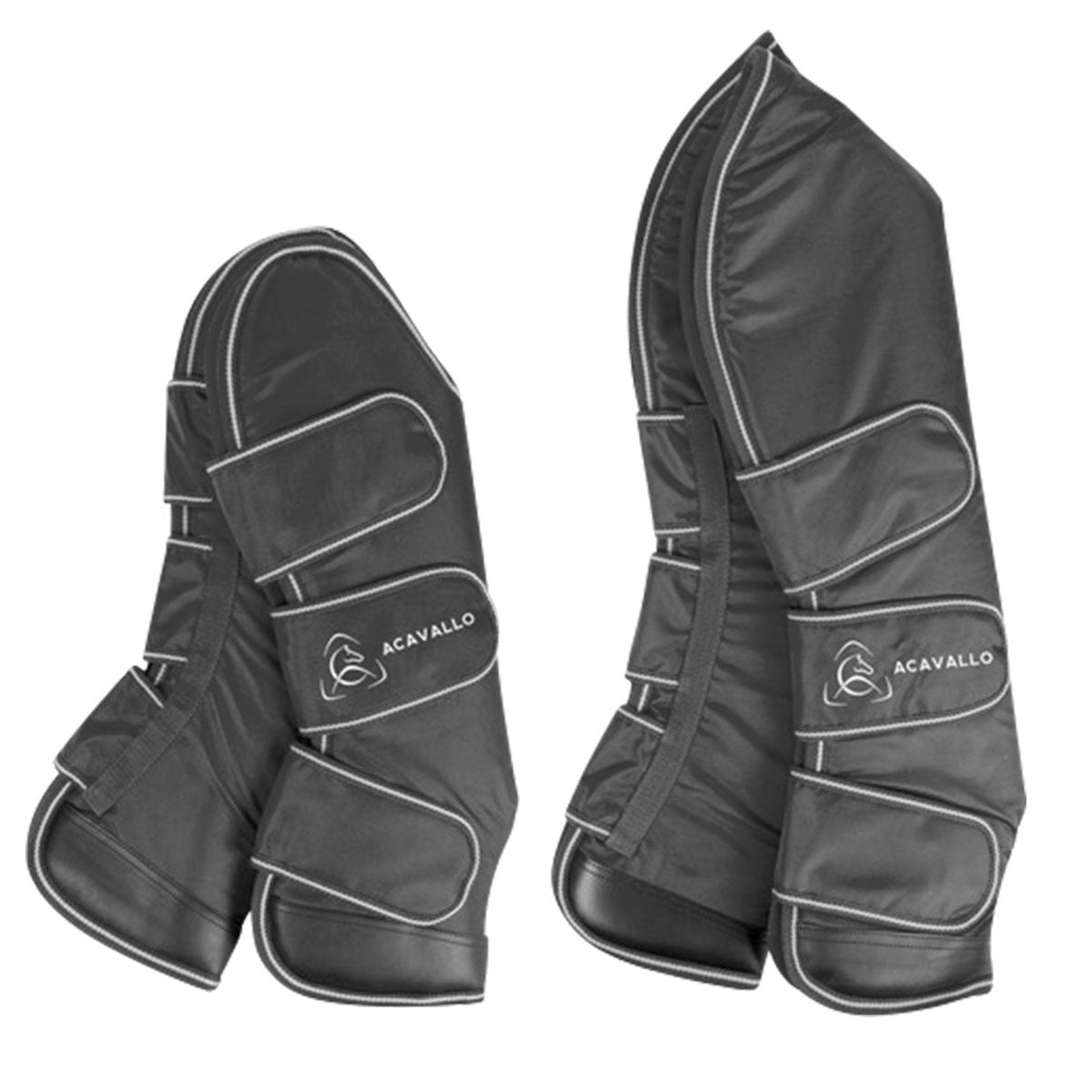 ACAVALLO Acavallo Paracolpi Da Trasporto Set.4 Pezzi Ripstop 900D In Poliestere Black 09ACA-AC645 BLACK 