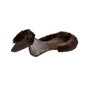 ACAVALLO Gel NS-S Classic-S Cut Out Flat Marrone AC168 BROWN SHEEPSKIN BROWN 