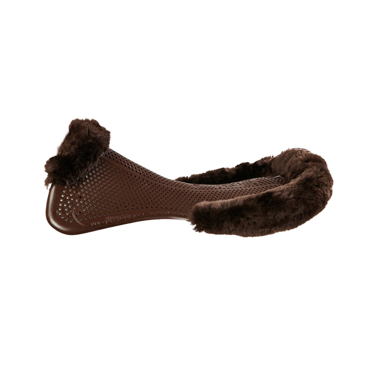ACAVALLO Gel NS-S Classic-S Cut Out Flat Marrone AC168 BROWN SHEEPSKIN BROWN 