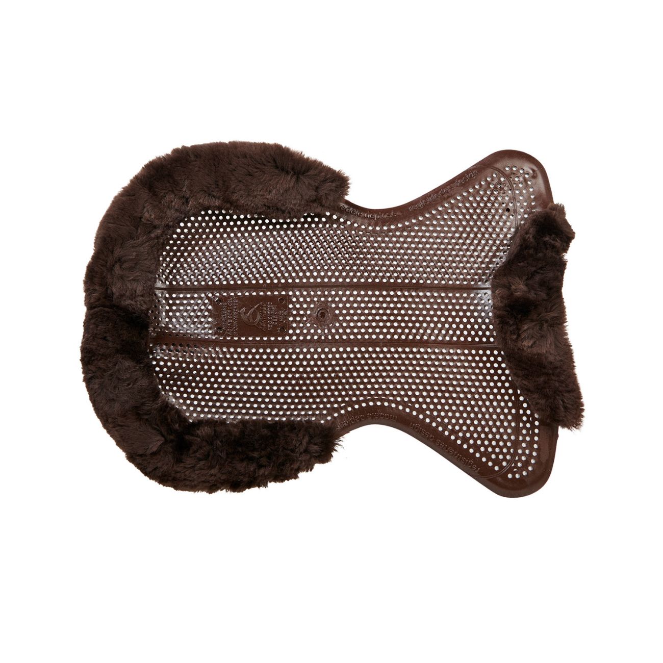 ACAVALLO Gel NS-S Classic-S Cut Out Flat Marrone AC168 BROWN SHEEPSKIN BROWN 
