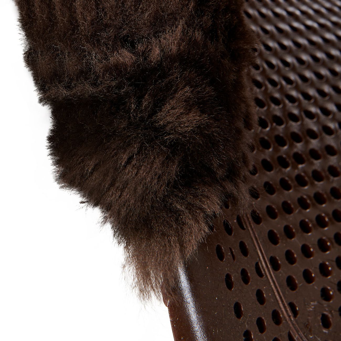 ACAVALLO Gel NS-S Classic-S Cut Out Flat Marrone AC168 BROWN SHEEPSKIN BROWN 